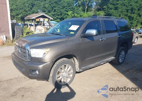 2011 Toyota Sequoia Platinum 5.7L V8 из США, поврежденный, VIN 5TDDY5G11BS050802